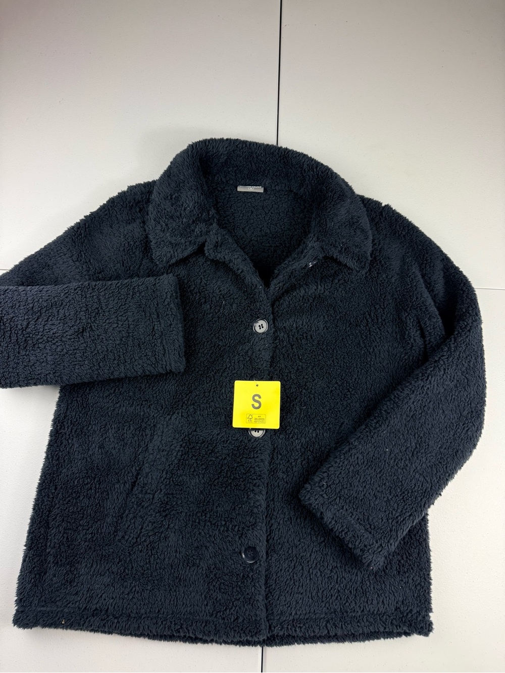 32 degrees women’s Black Fleece Button-Up Jacket